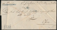 1831 Franco, kék 'OLMÜTZ' - Ofen