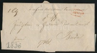1836 Ex offo piros 'TARNOW' - Buda