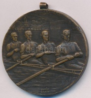 Berán Lajos (1882-1943) 1922. 'Magyar Evezős Egyletek Országos Szövetsége' Br díjérem (40,5mm) T:2- ph.