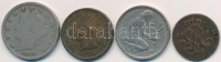 Vegyes: Amerikai Egyesült Államok 1896. 1c Br 'Indián' + 1910. 5c Cu-Ni + NSZK 1949F 50pf Cu-Ni + Lengyel Királyság 1768. 1/2gr Cu T:2,2-,3
Mixed: USA 1896. 1 Cent Br 'Indian Head' + 1910. 5 Cents Cu-Ni + FRG 1949F 50 Pfennig Cu-Ni + Poland