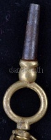 Ezüst zsebóra, kulccsal és lánccal, Cylindre  huite rubis, Ag., bruttó:34,7gr., jelzett, működik, d:3cm / Silver pocket watch with key and chain, Cylindre huite Rubis, Ag, gross:.. 34,7gr, marked, operate, d: 3cm