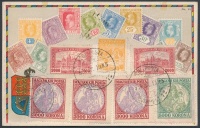 1924 (14. díjszabás) Ajánlott légi nyomtatvány Romániába 22.400K bérmentesítéssel / Registered airmail printed matter to Romania