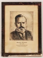 Bóka Dezső (1935 -): Bánki Donát. Rézkarc, papír, jelzett, sérült keretben, 27×21 cm