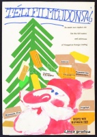 Szilvássy Nándor (1927-2011): Téli filmújdonság, plakátterv, vegyes technika, papír, jelzett a hátoldalon, 42×29,5 cm