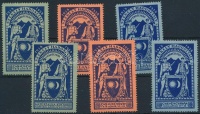 1938 Székely hadosztály Erdélyért 1918-1938, 6 db klf levélzáró