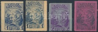 1915 Katonák Karácsonya 4 db adománybélyeg