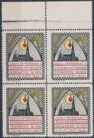 1912 Bécsi Eucharisztikus kongresszus levélzáró négyestömb