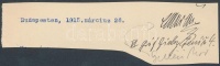 Gelléri Andor Endre (1906-1945) magyar író, novellista.
Aláírás kivágáson.