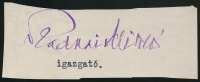 Radnai Miklós (1892-1935) magyar zeneszerző, színházigazgató.
Aláírás kivágáson.