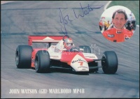 John Watson Forma 1-es pilóta aláírt képeslap / Autograph signed postcard