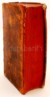Scheller, Immanuel Johann Gerhard: Lateinisch-deutsches und deutsch-lateinisches Handlexikon. 2. köt.: Deutsch-lateinischer Theil. Leipzig, 1796, Caspar Fritsch. Aranyozott gerincű, kopott bőrkötésben, egyébként jó állapotban.