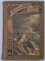 Campes, J.H.: Robinson Crusoe. Für die Jugend neu bearbeitet von Julius Hoffmann. Mit vielen Textillustrationen und vier Farbenbildern nach Aquarellen. von W. Hoffmann. Zweite Auflage. Stuttgart, Thienamanns Verlag. Ganzleineneinband,