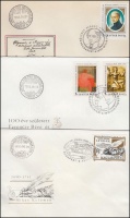 1990 4 klf vágott bélyeg 3 db FDC-n (6.300)