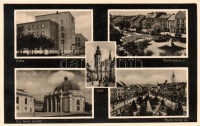 Kassa, Kosice; Posta, Stefanikova utca, Neológ zsinagóga,  / post, street, synagogue 'vissza' So. Stpl