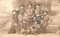 1930 A 851. Szécsi Dezső cserkészcsapat, 'Rigó' örs / The Hungarian 851th 'Szécsi Dezső' Scout Group's, 'Blackbird' squad, photo (b)