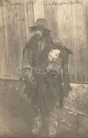 1918 Vidin, Vízhordó rutén / Ruthenian water carrier man, photo