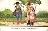 'Juhászlegény, szegény juhászlegény...' / poor shepherd, love triangle, Hungarian folklore, s: Bernáth (b)