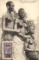 'Afrique Occidentale, Jeunes Dahoméennes' / Nude Dahomeyian women, African folklore, TCV card