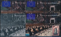 2007/28 50 éves az egyesült Európa 4 db-os emlékív garnitúra azonos sorszámmal (20.000)