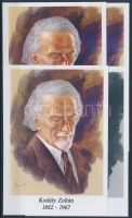2007/65 Kodály Zoltán 4 klf emlékív (10.000)