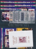 2007/20-21 Hungarikumok II. Szabó család 8 db-os emlékív garnitúra + tanúsítványok (52.000)