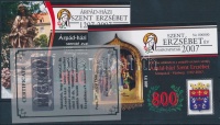 2007/24-25 Szent Erzsébet emlékívpár '000000' sorszámmal + tanúsítvány (10.000)