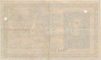 1918. 200K 'A 2029' sima hátlappal, lyukasztott T:III