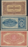 1920. 1K + 2K + 10K + 20K + 50K + 1923. 100K T:I-(csak egy db),III