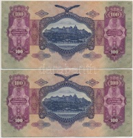 1930. 100P (6x) páronkét sorszámkövetők T:III