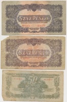 1944. 1P-100P (10x) 'A Vörös Hadsereg Parancsnoksága' T:vegyes