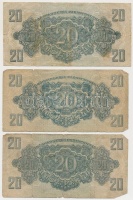1944. 1P-100P (10x) 'A Vörös Hadsereg Parancsnoksága' T:vegyes