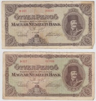 1945. 50P (4x) T:III