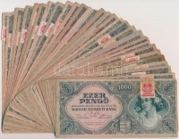 1945. 1000P (30x) mind piros 'MNB' bélyeggel T:vegyes
