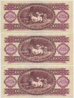 1984. 100Ft (3x) sorszámkövetők T:I
