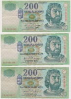 1998-2007. 200Ft (6x) T:III