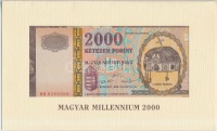 2000. 2000Ft 'Millennium' eredeti, de bontott csomagolásban T:I
