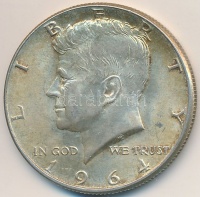 Amerikai Egyesült Államok 1964. 1/2$ Ag 'Kennedy' T:2 kis patina
USA 1964. 1/2 Dollar Ag 'Kennedy' C:XF small patina