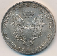 Amerikai Egyesült Államok 2005. 1$ Ag 'Amerikai Sas' T:2
USA 2005. 1 Dollar Ag 'American Eagle Bullion Coin' C:XF Krause KM# 273