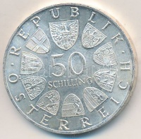 Ausztria 1965. 50Sch Ag 'Bécsi Egyetem' T:2
Austria 1965. 50 Schilling Ag 'Vienna University' C:XF