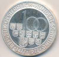Ausztria 1977. 100Sch Ag 'Halli verde - Tirol' T:2 (PP)
Austria 1977. 100 Schilling Ag 'Hall Mint - Tirol' C:XF (PP)