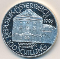 Ausztria 1992. 100Sch Ag 'Otto Nicolai' T:PP ujjlenyomat
Austria 1992. 100 Schilling Ag 'Otto Nicolai' C:PP fingerprint