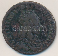 Franciaország 1655E 1L Cu 'XIV. Lajos' Tours T:3
France 1655E 1 Liard Cu 'Louis XIV' Tours C:F