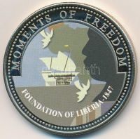 Libéria 2001. 10$ 'Szabadság pillanatai - Libéria megalapítása' multicolor, tanúsítvánnyal T:PP felületi karc
Liberia 2001. 10 Dollars 'Moments of Freedom - Foundation of Liberia' multicolor with certificate C:PP sligthly scratched