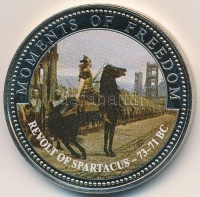 Libéria 2001. 10$ 'Szabadság pillanatai - Spartacus felkelése' multicolor, tanúsítvánnyal T:PP 
Liberia 2001. 10 Dollars 'Moments of Freedom - Revolt of Spartacus 73-71 BC' multicolor with certificate C:PP