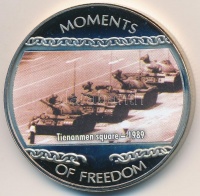 Libéria 2004. 10$ 'Szabadság pillanatai - Tienanmen tér 1989' multicolor tanúsítvánnyal T:PP felületi karc
Liberia 2004. 10 Dollars 'Moments of Freedom - Tienanmen square 1989' multicolor with certificate C:PP slightly scratched