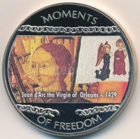 Libéria 2004. 10$ 'Szabadság pillanatai-Jean d´Arc 1429.' multicolor tanúsítvánnyal T:PP
Liberia 2004. 10 Dollars 'Moments of Freedom-Jean d´Arc the virgin of Orleans 1429.' multicolor with certificate C:PP