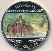 Libéria 2004. 10$ 'Szabadság pillanatai-A nándorfehérvári ütközet 1456' multicolor tanúsítvánnyal T:PP
Liberia 2004. 10 Dollars 'Moments of Freedom-The Battle of Nándorfehérvár 1456' multicolor with certificate C:PP