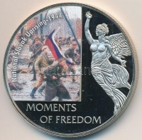 Libéria 2006. 10$ 'Szabadság pillanatai - Szlovák felkelés 1944' multicolor, tanúsítvánnyal T:PP 
Liberia 2006. 10 Dollars 'Moments of Freedom - National Slovak uprising 1944' multicolor, with certificate C:PP