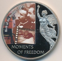 Libéria 2006. 10$ 'Szabadság pillanatai-A Mozi születése 1895' multicolor, tanúsítvánnyal T:PP 
Liberia 2006. 10 Dollars 'Moments of Freedom-Birth of the Movies 1895' multicolor, with certificate C:PP