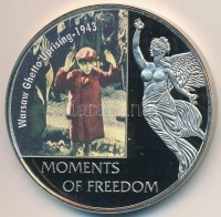 Libéria 2006. 10$ 'Szabadság pillanatai - Varsói gettólázadás 1943' multicolor, tanúsítvánnyal T:PP 
Liberia 2006. 10 Dollars 'Moments of Freedom - Warsaw Ghetto uprising 1943' multicolor, with certificate C:PP